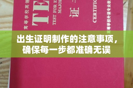 沈河出生证明制作的注意事项，确保每一步都准确无误