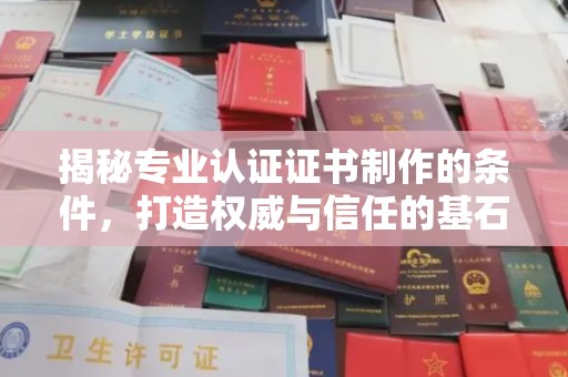 沈河揭秘专业认证证书制作的条件，打造权威与信任的基石
