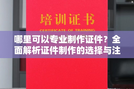 沈河哪里可以专业制作证件？全面解析证件制作的选择与注意事项