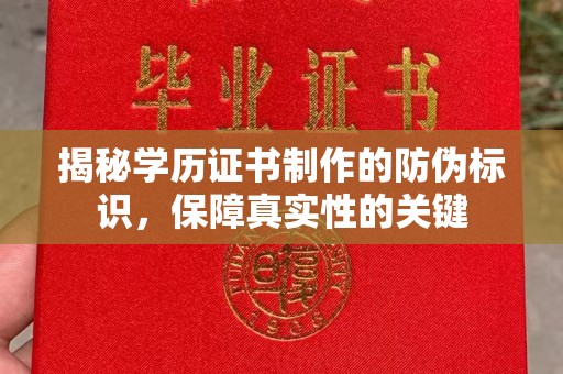 沈河揭秘学历证书制作的防伪标识，保障真实性的关键