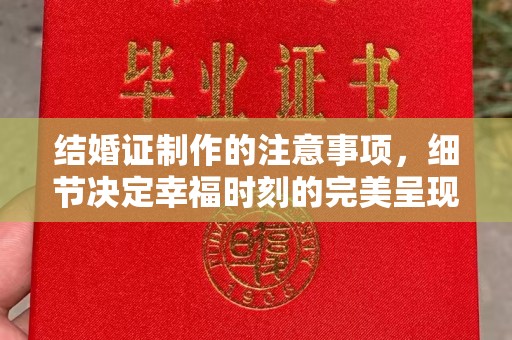 沈河结婚证制作的注意事项，细节决定幸福时刻的完美呈现