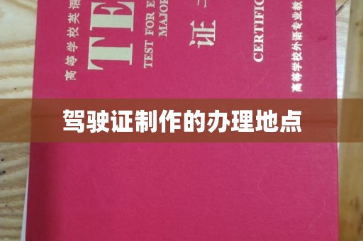 沈河驾驶证制作的办理地点