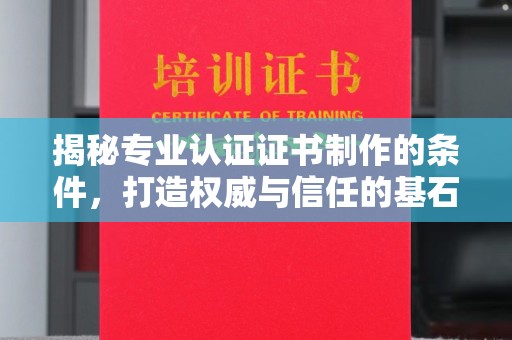 沈河揭秘专业认证证书制作的条件，打造权威与信任的基石