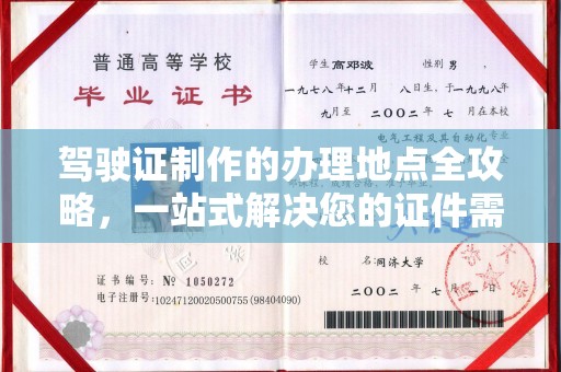 沈河驾驶证制作的办理地点全攻略，一站式解决您的证件需求