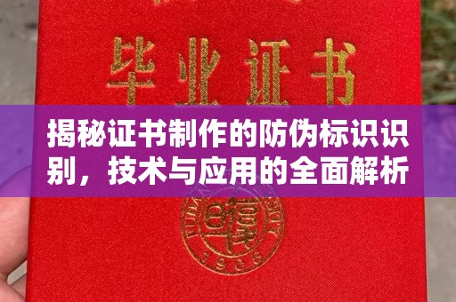 沈河揭秘证书制作的防伪标识识别，技术与应用的全面解析
